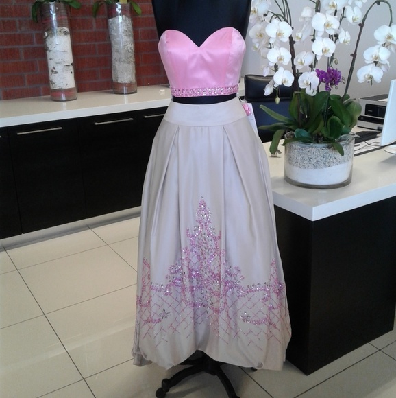 Rachel Allan 7519 Pink/Nude - Picture 1 of 3